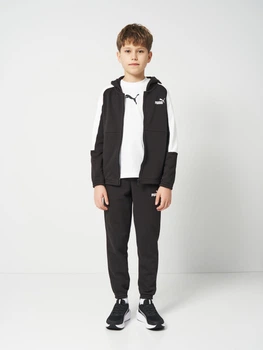 Дитячий спортивний костюм (спортивна кофта + штани) для хлопчика Puma Essentials 69333401 134-140 см Puma Black (4069161971983)