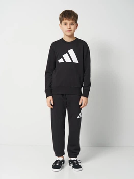 Дитячий спортивний костюм (світшот + штани) Adidas Essentials KE1227 134-140 см Black (4068819707158)