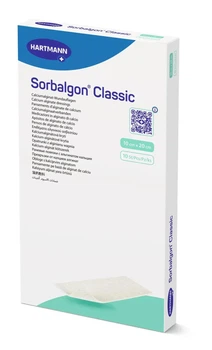 Кальций-альгинатная поглощающая повязка Sorbalgon / Сорбалгон, 10 Х 20 см, 1 шт