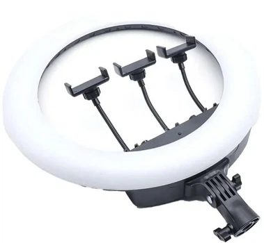 Кільцева LED лампа RTAKO AR-GTB01-22S 22" Digital Display Ring Light Black (6942063218616)