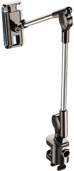 Тримач для телефона/планшета RTAKO ZM-050 360° Dual Turbo Auto-Lock Lazy Bracket Black (6975068278286)