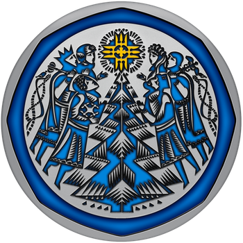 Монета НБУ Срібна Новорічна іграшка 31.1 г 2024 рік