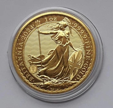 Монета Велика Британія Золота Британія 31.1 г 100 фунтів 2024 рік