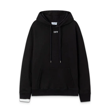 Мужское демисезонное худи OFF White с принтом 2XL черное (OFH004)