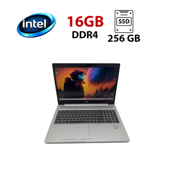 Ультрабук HP Probook 450 G6 / 15.6" (1920x1080) IPS / Intel Core i7-8665U (4 (8) ядра по 1.9 - 4.8 GHz) / 16 GB DDR4 / 256 GB SSD M.2 / Intel UHD Graphics 620 / WebCam б/у