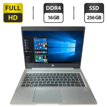 Ультрабук HP ProBook 445R G6 / 14" (1920x1080) IPS / AMD Ryzen 3 2200U (2 (4) ядра по 2.5 GHz) / 16 GB DDR4 / 256 GB SSD / AMD Radeon Vega 3 Graphics / WebCam б/у