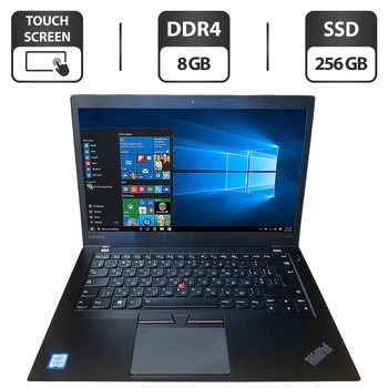 Ноутбук Lenovo ThinkPad T460s / 14" (1920x1080) TN Touch / Intel Core i5-6300U (2 (4) ядра по 2.4 - 3.0 GHz) / 8 GB DDR4 / 256 GB SSD / Intel HD Graphics 520 / WebCam б/у