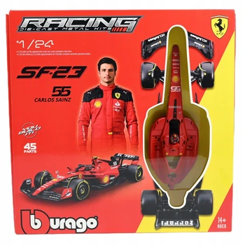 Model do składania Bburago Bolid F1 Ferrari SF-23 Carlos Sainz 1:24 (4893993268528)