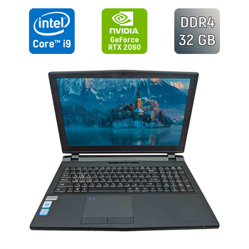 Игровой ноутбук Sager Clevo P750TM1 / 15,6" (1920x1080) IPS / Intel Core i9-9900K (8 (16) ядер по 3,6 - 5,0 ГГц) / 32 ГБ DDR4 / 1000 ГБ SSD / nVidia GeForce RTX 2060, 6 ГБ GDDR6, 192-бит / Веб-камера / Windows 11 б/у