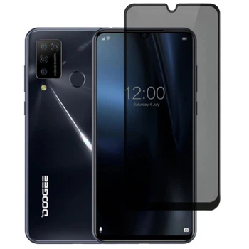 Защитное стекло Fiji Privacy для Doogee N20 Pro антишпион Anti-peeping полная проклейка черный