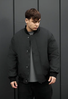 Бомбер Staff raw dark gray2 oversize XL (BZP0356)