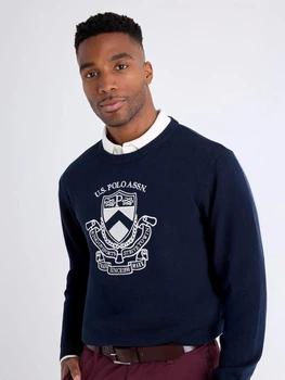 Джемпер мужской U.S. Polo Assn USUF5S5451-0000A(NAVY) L Синий (199225005928)