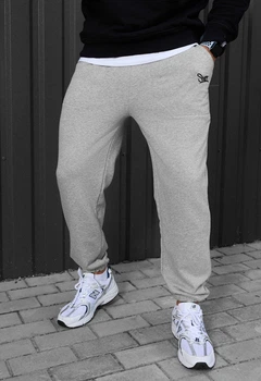 Спортивні штани Staff logo gray melange XL