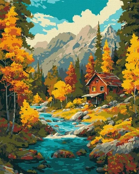 Картина по номерам Идейка Осень над потоком ©art_selena_ua, 40 х 50 см (KHO6416) (Без коробки)