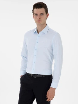 Сорочка чоловіча Pierre Cardin G021SZ004-000-2126254(acik mavi) L Блакитна (8683858478669)