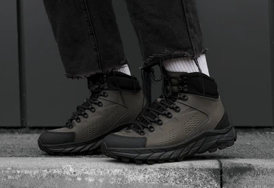 Зимові кросівки Staff gray & black мех 41