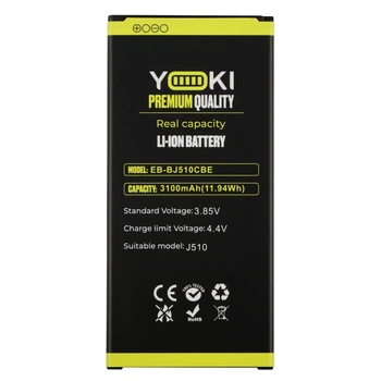 Аккумулятор високої ємності Premium якість Yoki EB-BJ510CBE для Samsung J510H Galaxy J510 2016 Yoki