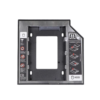 Карман-адаптер Optibay для подключения 2.5" HDD/SSD SATA 3.0 Aluminum в отсек привода 12,7мм Black