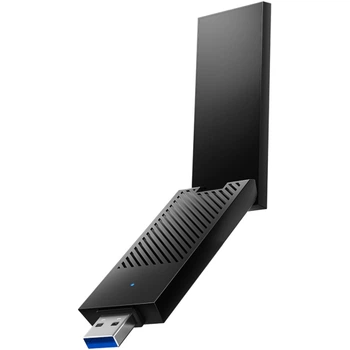 Адаптер WiFi Cudy WU5400, AX5400 Tri-Band Wi-Fi 6 / 6E USB 3.0 Adapter, 802.11ax/ac/a/b/g/n, 2402Mbp