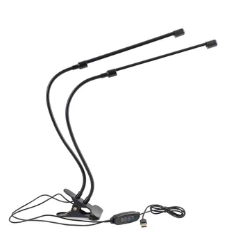 Фитолампа LED Grow Light USB на 2 лампы для растений и рассады, светодиодная лампа для роста и цветения
