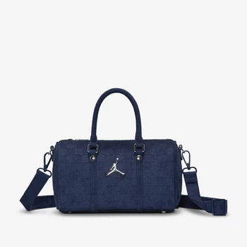 Жіноча сумка кросс-боді через плече JORDAN Suede Monogram Mini Duffel (3L) Midnight navy MA9209-U90 (134188)