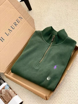 Кофта Polo Ralph Lauren 1/3 zip (напівзамок) розмір M зелений колір