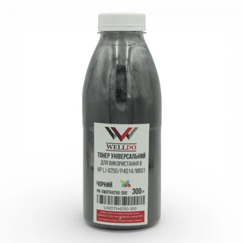 Тонер HP LJ P4014/4015/4515/Canon LBP351/352/3950, фасовка 300г Welldo (UWDTH4250-300)