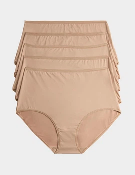 Набор трусиков из микрофибры Marks&Spencer модель Full briefs 12(40) 5 шт rose quartz 0214
