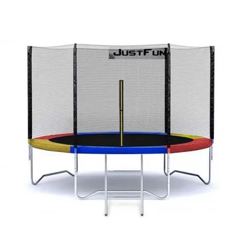 Батут Just Fun 312 см Multicolor наружная сетка + лестница