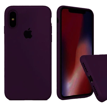 Чохол Avantis силіконовий Full Silicone Case for iPhone X / Xs Elderberry