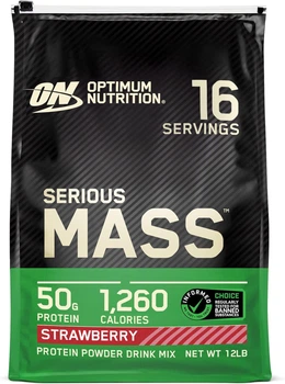 Гейнер Optimum Nutrition Serious Mass 5455g (Strawberry) EU
