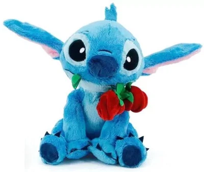 Maskotka Simba Disney Stitch z różą 25 cm 1 szt (5400868030648)