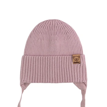 Демісезонна шапка "БоБо" unisex 34-36рр 03789 Пудра Talvi