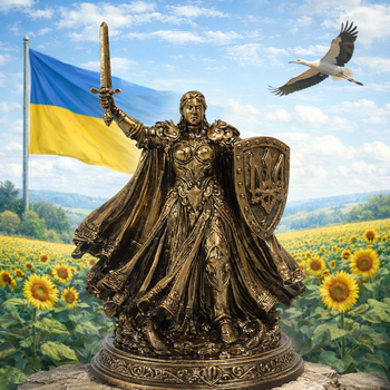 Статуэтка Родина-Мать XXI бронзовая патриотическая - коллекционная скульптура, 20 см