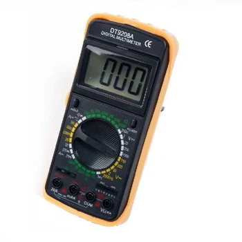Цифровий мультиметр DT9208A з великим дисплеєм підсвічуванням захистом від перевантажень авто відключенням та функцією фіксації показників