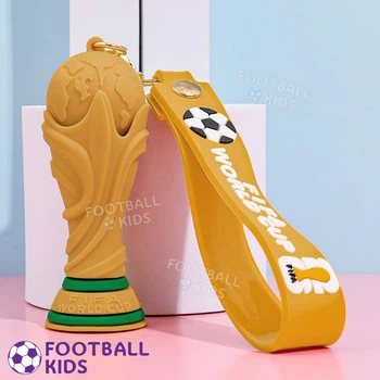 Футбольный брелок Трофей Чемпионата Мира 2026 с фирменной лентой FIFA World Cup (5508-4)