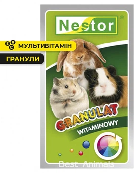 Вітамінна добавка для гризунів Nestor Нестор мультивітамінні гранули 20 г (5901636000387)