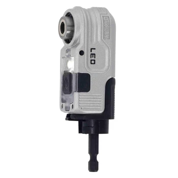 Насадка кутова LED DeWALT EXTREME IMPACT 90 град для дрилів і шуруповертів, хвостовик 1/4 дюйма (DTLRA)