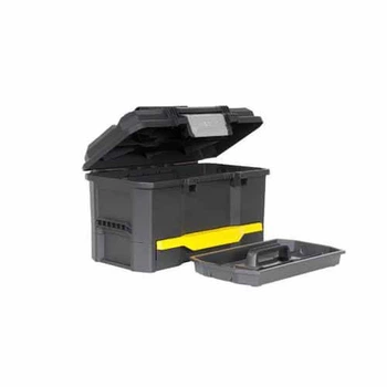 Ящик STANLEY 19", 481х279х287мм, пластиковий, з висувною секцією. (1-70-316)