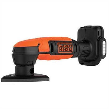 Шліфмашина вібраційна BLACK+DECKER, 12 В Li-lon, 11000 об/хв, 92х92х92 мм, амплітуда 2.8 мм, вага 0.90 кг (BDCDS12N)