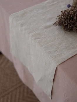 Дорожка из вареного льна Leglo Ivory — 40×150