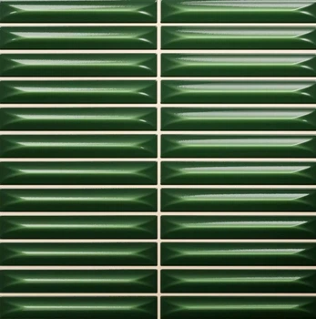 Плитка Ceramica Deseo Arrow Victorian Green 1,5x10 20х20см