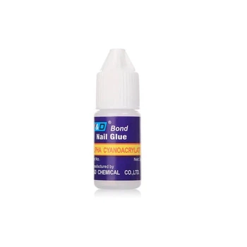 Клей Nail Glue флакон 3 г. водостойкий для накладных ногтей, типс, страз, декора, Прозрачный