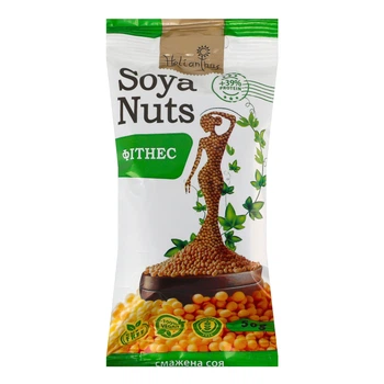 Насіння сої смажене SoyaNuts «Фітнес» ТМ Helianthus, 50гр.