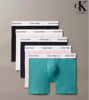 Мужские трусы боксеры Calvin Klein набор 5 штук мульти цвета размер S