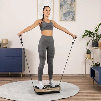 Виброплатформа Gymtek XP300 Gold до 150 кг для похудения и лимфодренажа + Эспандеры
