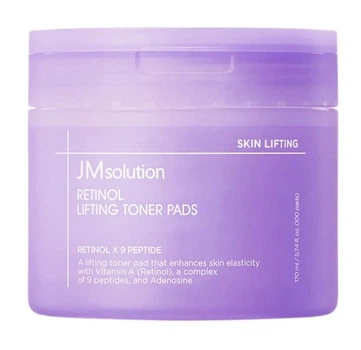 Пэды для лица JMsolution Retinol Lifting Toner Pads, 100шт