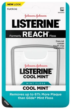 Зубна нитка м'ятна Listerine Cool Johnson's 50,2 м