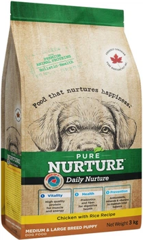 Сухий корм Pure Nurture Daily Nurture Puppy для середніх і великих порід Курка