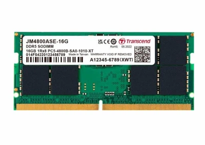 Оперативная память для ноутбука Transcend DDR5 16GB 4800MHz SO-DIMM PC5-4800 (JM4800ASE-16G)